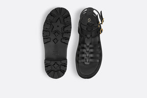 Dior Bay Platform Sandal • Black Calfskin