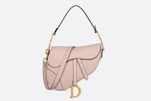 Load image into Gallery viewer, Saddle Bag with Strap • Powder Pink Grained Calfskin

