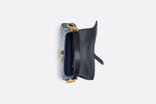 Load image into Gallery viewer, Saddle Bag with Strap • Blue Denim Dior Oblique Jacquard
