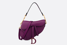 Load image into Gallery viewer, Saddle Bag with Strap • Mulberry Smooth Calfskin
