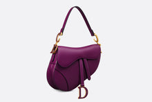 Load image into Gallery viewer, Saddle Bag with Strap • Mulberry Smooth Calfskin
