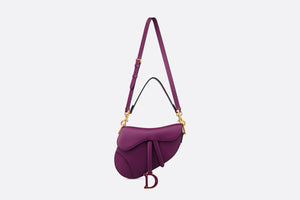 Saddle Bag with Strap • Mulberry Smooth Calfskin