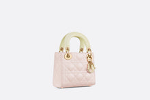 Load image into Gallery viewer, Mini Lady Dior Bag • Two-Tone Pastel Yellow and Rose Quartz Cannage Lambskin
