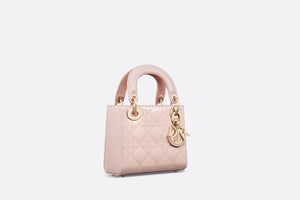 Mini Lady Dior Bag • Powder Pink Patent Cannage Calfskin