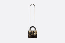 Load image into Gallery viewer, Mini Lady Dior Bag • Black and Beige Fleurs Mystiques Printed Lambskin
