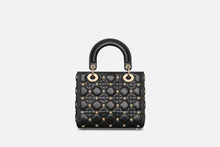 Load image into Gallery viewer, Small Lady Dior Bag • Latte Cannage Lambskin with Gold-Finish Sun Studs
