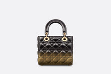 Load image into Gallery viewer, Small Lady Dior Bag • Black and Gold-Tone Gradient Cannage Lambskin
