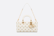 Load image into Gallery viewer, Medium Lady D-Joy Bag • Latte Cannage Lambskin with Gold-Finish Sun Studs
