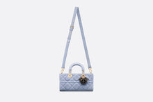 Load image into Gallery viewer, Medium Lady D-Joy Bag • Blue Macrocannage Denim
