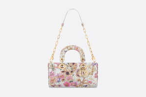 Small Lady D-Joy Bag • Ecru Multicolor Calfskin Embroidered with the Dior 4 Saisons Été Soleil Motif
