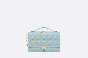 My Dior Top Handle Bag • Celestial Blue Cannage Lambskin