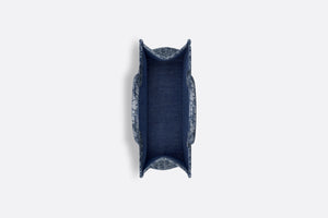 Medium Dior Book Tote • Blue Denim Dior Oblique Jacquard (36 x 27.5 x 16.5 cm)