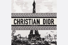 Load image into Gallery viewer, Medium Dior Book Tote • White and Black Paris Embroidery (36 x 27.5 x 16.5 cm)
