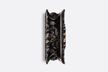 Load image into Gallery viewer, Medium Dior Book Tote • Black Multicolor Dior Herbarium Embroidery (36 x 27.5 x 16.5 cm)
