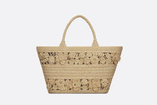 Load image into Gallery viewer, Hat Basket Bag • Natural Supple Raffia with Flowers
