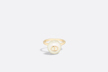 Load image into Gallery viewer, Dior Amulets Ring • Matte Gold-Finish Metal with White Resin Pearl
