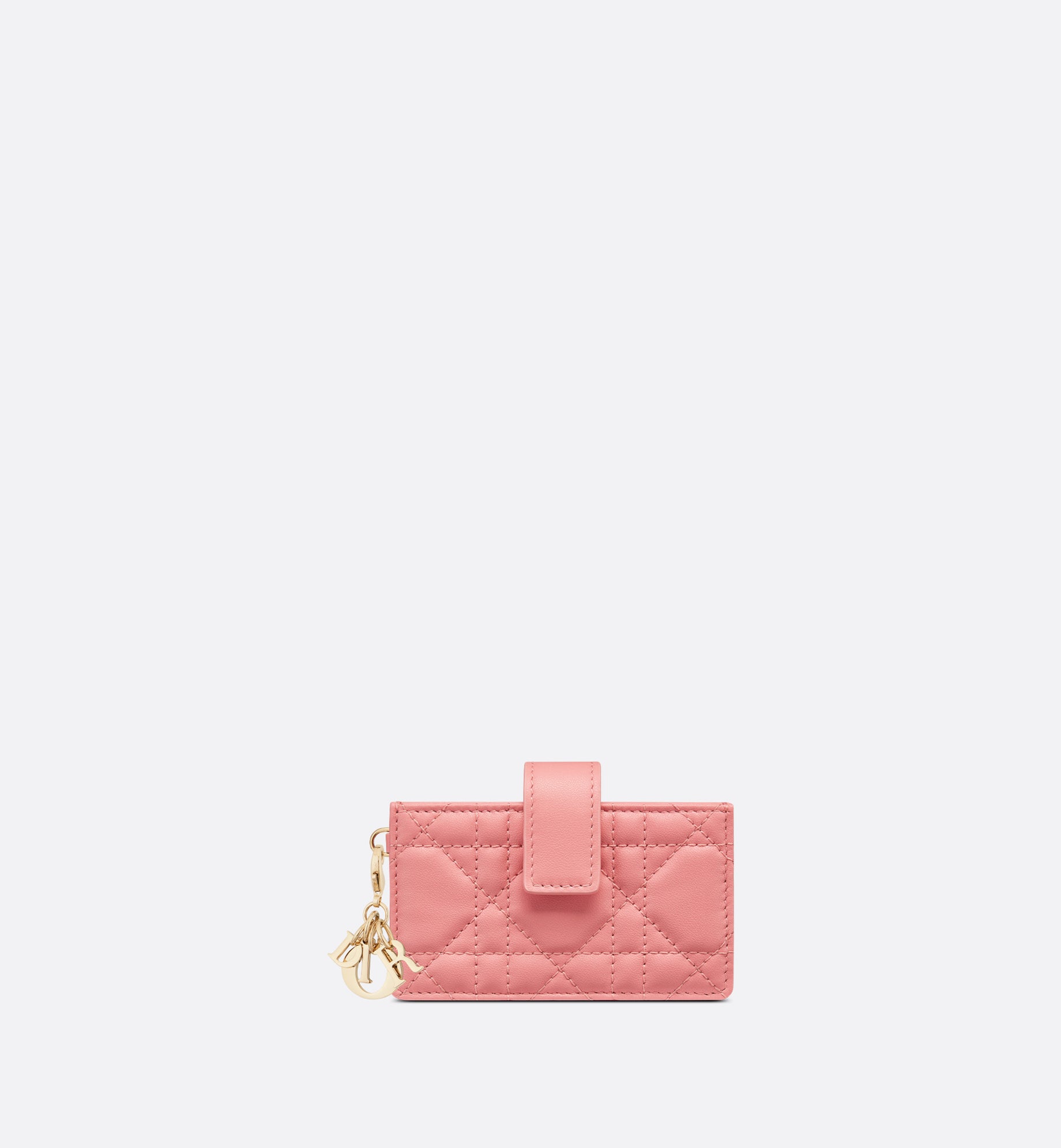 Lady Dior 5-Gusset Card Holder • Light Pink Cannage Lambskin