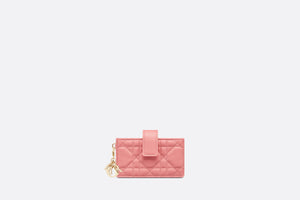 Lady Dior 5-Gusset Card Holder • Light Pink Cannage Lambskin