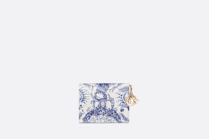 Mini Lady Dior Wallet • Blue Toile de Jouy Soleil Printed Calfskin