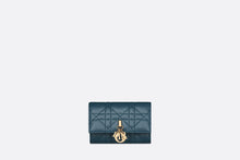 Load image into Gallery viewer, My Dior Glycine Wallet • Steel Blue Cannage Lambskin
