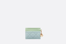 Load image into Gallery viewer, Lady Dior Freesia Card Holder • Two-Tone Pastel Mint and Céleste Blue Cannage Lambskin
