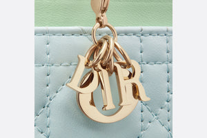Lady Dior Freesia Card Holder • Two-Tone Pastel Mint and Céleste Blue Cannage Lambskin