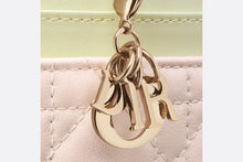 Load image into Gallery viewer, Lady Dior Freesia Card Holder • Two-Tone Pastel Yellow and Rose Quartz Cannage Lambskin
