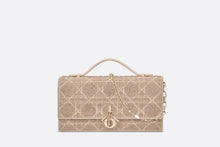 Load image into Gallery viewer, Dior Or My Dior Mini Bag • Caramel Beige Cannage Embroidered Cotton with Micropearls
