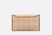 Load image into Gallery viewer, 30 Montaigne Avenue Pouch with Flap • Beige Cannage Raffia
