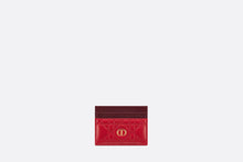 Load image into Gallery viewer, Dior Caro Five-Slot Card Holder • Two-Tone Garnet Red and Burgundy Supple Cannage Calfskin
