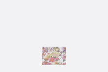 Load image into Gallery viewer, Dior Caro Five-Slot Card Holder • White Multicolor Dior 4 Saisons Été Printed Calfskin
