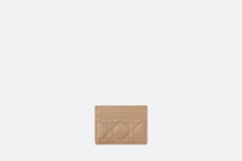 Load image into Gallery viewer, Dior Caro Five-Slot Card Holder • Biscuit Supple Cannage Calfskin
