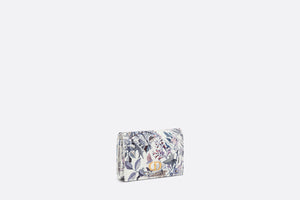 Dior Caro Glycine Wallet • White Multicolor Dior 4 Saisons Hiver Printed Calfskin