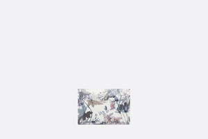 Dior Caro Glycine Wallet • White Multicolor Dior 4 Saisons Hiver Printed Calfskin