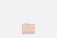 Load image into Gallery viewer, Dior Caro Dahlia Wallet • Powder Pink Supple Cannage Calfskin
