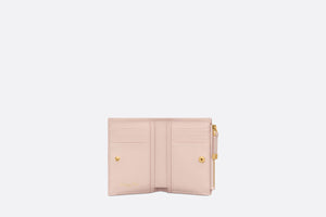 Dior Caro Dahlia Wallet • Powder Pink Supple Cannage Calfskin