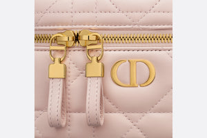Dior Caro Mini Vanity Case • Powder Pink Macrocannage Lambskin