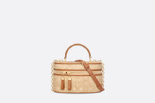 Load image into Gallery viewer, Dior Caro Mini Vanity Case • Natural Cannage Raffia
