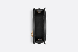 Mini Dior Book Tote • Black Macrocannage Calfskin (21.5 x 13 x 7.5 cm)