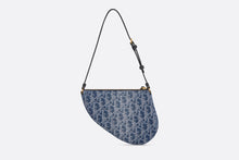 Load image into Gallery viewer, Saddle Rodeo Pouch • Blue Denim Dior Oblique Jacquard
