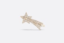 Load image into Gallery viewer, Dior Night Herbarium Barrette • Matte Gold-Finish Metal and Silver-Tone Crystals
