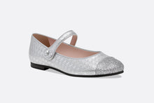 Load image into Gallery viewer, Ballerina Flat • Silver Microcannage Lambskin
