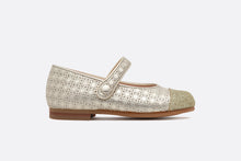 Load image into Gallery viewer, Ballerina Flat • Gold Microcannage Lambskin
