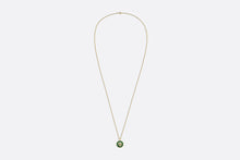 Load image into Gallery viewer, Rose des Vents Medallion Necklace • Yellow Gold, Diamond and Malachite
