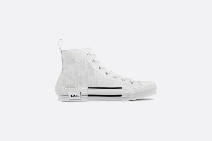 B23 High-Top Sneaker • White Dior Oblique Canvas