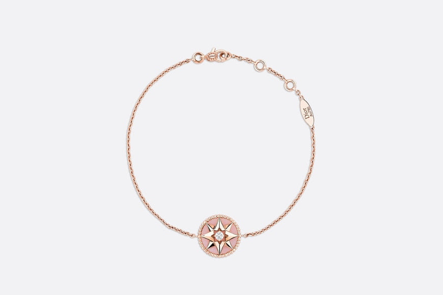 Rose des Vents Bracelet • Rose Gold, Diamond and Pink Opal