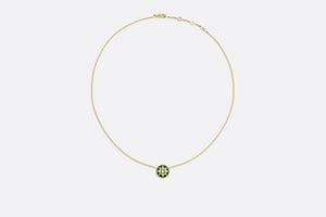 Rose des Vents Necklace • Yellow Gold, Diamond and Malachite