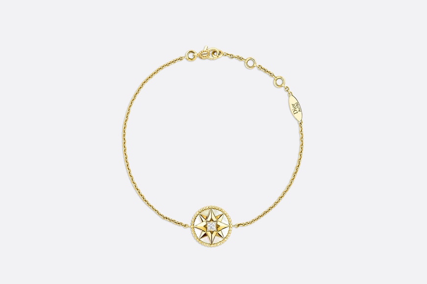 Rose des Vents Bracelet • Yellow Gold, Diamond and Mother-of-pearl