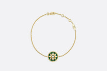 Load image into Gallery viewer, Rose des Vents Bracelet • Yellow Gold, Diamond and Malachite

