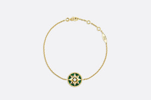 Rose des Vents Bracelet • Yellow Gold, Diamond and Malachite